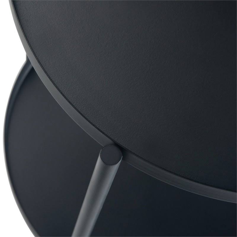 Black Metal End Table M540136