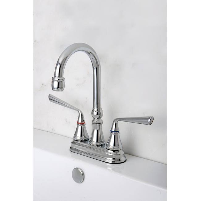 Polished Brass Two-Handle Centerset Bar Faucet A661729