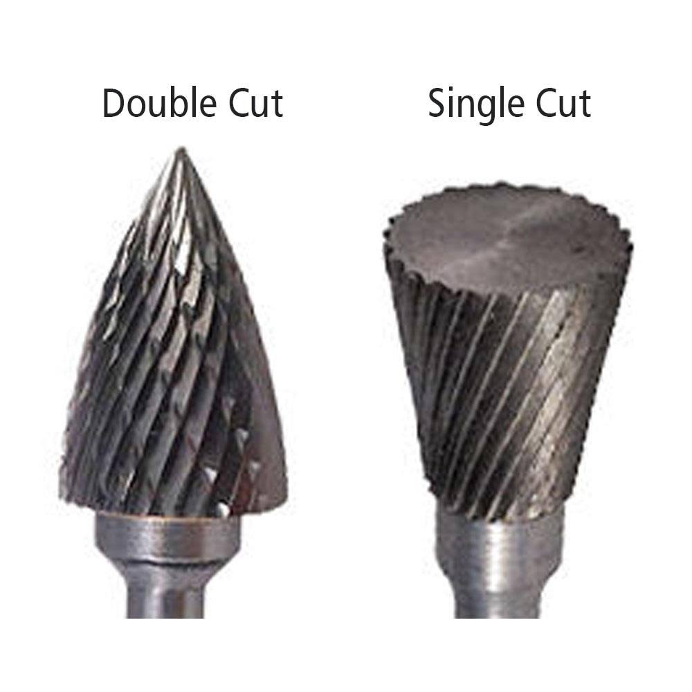 Cylindrical End Cut Shape Carbide Burr Die Grinder Bit Double Cut A27618