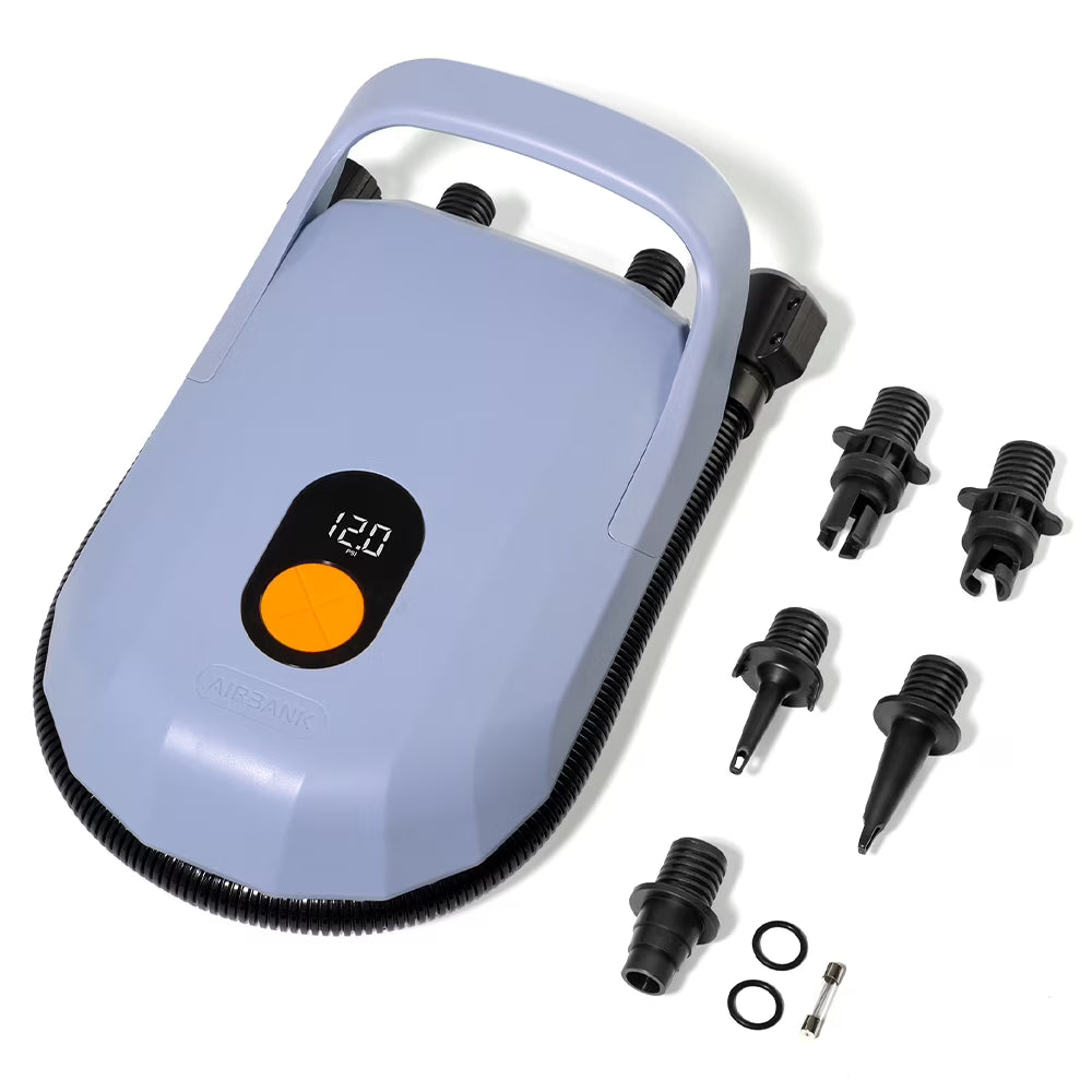 12v Portable Electric Inflator Pump With 5pcs Air Nozzles S5405