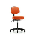 Orange Adjustable Lab Stool C4207