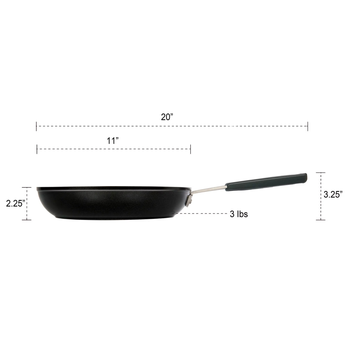 11 in. Non-Stick Aluminium Fry Pan & Skillet O70864