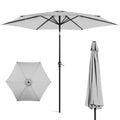 10ft Steel Patio Umbrella with Crank and Tilt E21183