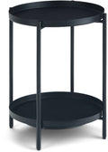 Black Metal End Table M540136