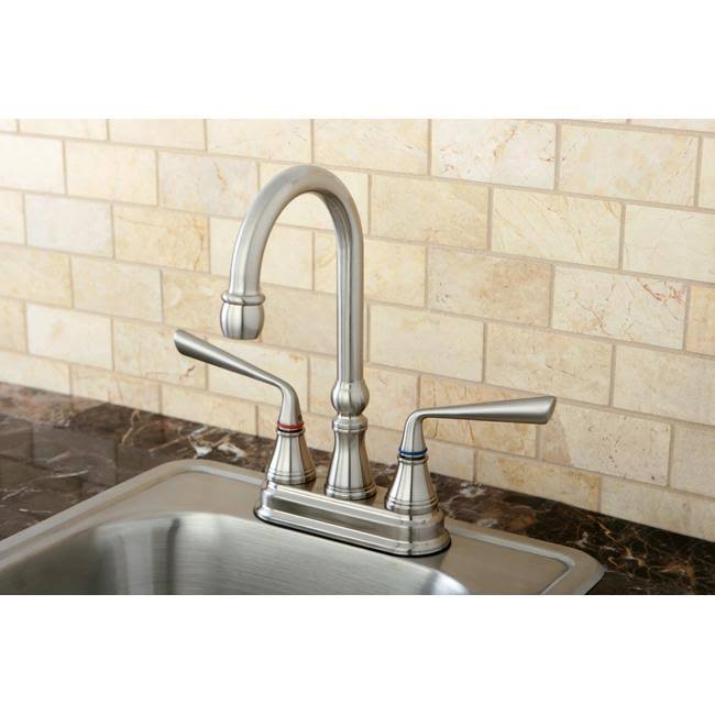 Polished Brass Two-Handle Centerset Bar Faucet A661729